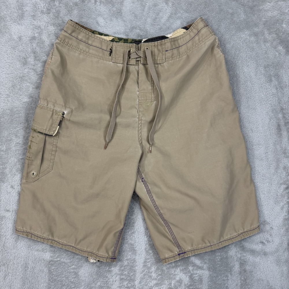 Quicksilver Board Shorts Mens 30 Swim Trunks Surf Beach Cargo Neo Fly Drawstring